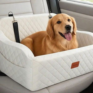 Asiento Elevado de Lujo <span class=keywords><strong>para</strong></span> Mascotas <span class=keywords><strong>con</strong></span> Cojín, Cinturón de Seguridad, Correa <span class=keywords><strong>para</strong></span> Perros, Lavable, Cama de Viaje <span class=keywords><strong>para</strong></span> Perros, Sofá <span class=keywords><strong>para</strong></span> Mascotas - Product Image 1