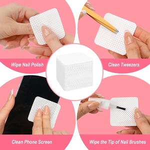 200 Toallitas de Algodón Gruesas Sin Pelusa para Uñas, con Logotipo Personalizado, Discos Desechables para Remover Esmalte de Gel, para Salón de Uñas Profesional - Product Image 6