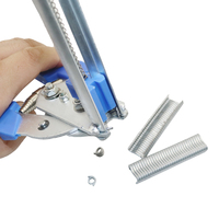 Outil de fixation pour élevage avicole, agrafe en M, attaches pour cages d'animaux (poulets, canards, oiseaux, chiens)