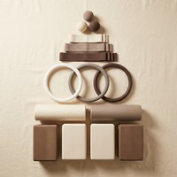 Ensemble d'accessoires de fitness pour la maison FX Durable, comprenant un tapis de yoga, un anneau de musculation, des haltères et des barres de musculation, un équipement de Pilates