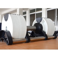 Équipement de fitness, haltères réglables multicolores de 20 kg, 32 kg, 40 kg