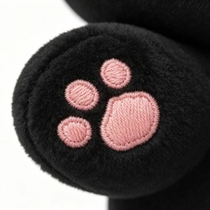 Peluche chaton noir mignon, jouet en peluche doux et moelleux, cadeau pour filles, jouet <span class=keywords><strong>chat</strong></span> noir en peluche - Product Image 3