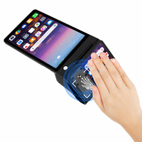 Terminal POS Android 14 con Reconocimiento de Venas Palmares, Pantalla Dual, Pago NFC, Impresora de 58 mm, Escáner de Códigos QR Z150P
