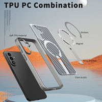 Coque magnétique pour Samsung Galaxy A57 avec béquille et chargement sans fil, compatible A37 A27 A17 A56 A36 A26, dissipation thermique, coque rigide