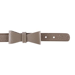 Nœud papillon pour chien en cuir pleine fleur souple, fait main, authentique et mignon - Cadeau de haute qualité pour chiots garçons et filles, marron - Product Image 2