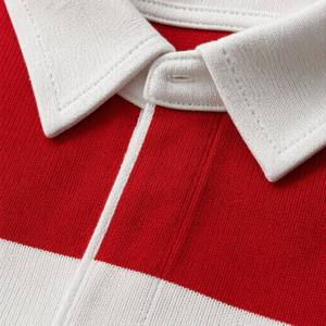 Camisa de Manga Larga para Hombre con Logotipo Personalizado, 280g-350g, Roja y Blanca, Corte Regular, Estilo Vintage Urbano, Franela Tejida Ecológica - Product Image 3