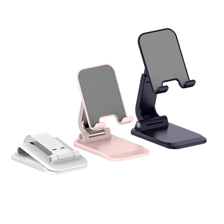 Factory wholesale Fully foldable phone stand holder desk portable cell phone stand adjustable foldable desktop phone stand