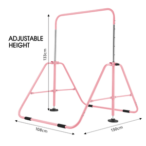 Barres de <span class=keywords><strong>gymnastique</strong></span> haute <span class=keywords><strong>barre</strong></span> d'entraînement rose d'<span class=keywords><strong>extérieur</strong></span> pour adultes - Product Image 2