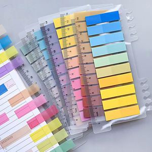 Multicolor PET Semi-Transparent Self-Adhesive Sticky Notes Cute Wholesale <b>Memo</b> <b>Pads</b> 20*9cm Back-to-School Essentials Bright - Product Image 6