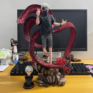 Tokyo Ghoul <span class=keywords><strong>Kaneki</strong></span> <span class=keywords><strong>Ken</strong></span> Four Rcss Aquila a Due Teste Intercambiabile con Capelli Bianchi, Action Figure, Merchandising Anime, Giocattoli di Tendenza - Product Image 1