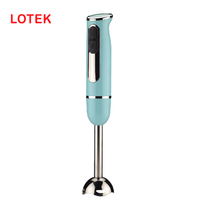 Mixeur à main Lotek en cuivre pur 500W, commandes par bouton-poussoir, 2 vitesses, étanche, sans BPA, capacité de 600 ml, portable, multifonctionnel
