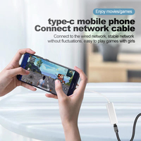 Kartu jaringan adaptor Ethernet USB Tipe C, USB tipe-c ke RJ45 1000Mbps Lan kabel Internet untuk MacBook PC Windows XP 7 8 10 LUX