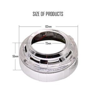 ฝาครอบไฟตกแต่งรถยนต์ Porsche 3.0 เลนส์ LED วงแหวน Halo แบบพลาสติก ติดตั้งด้วยสกรู - Product Image 3