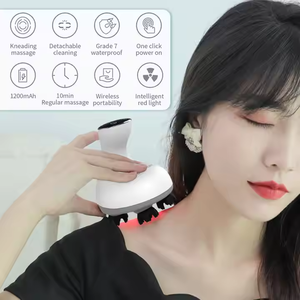 Pemijat kulit kepala elektrik portabel, pemijat kepala antiair, penghilang stres di kulit kepala, penggaruk rambut dapat diisi ulang - Product Image 4