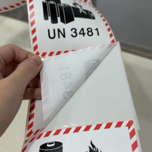 Custom Durable Adhesive Battery Shipping <b>Labels</b> (UN3481) – Warning Stickers for Safe and Compliant <b>Packaging</b> and Transport - Product Image 4