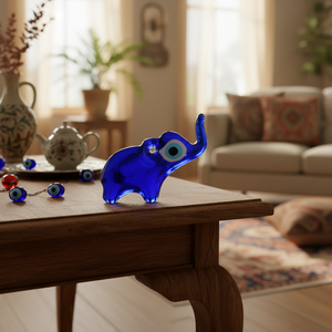 HAND MADE EVIL EYE BEAD <b>ELEPHANT</b> SHAPED FROM TURKEY - Product Image 3