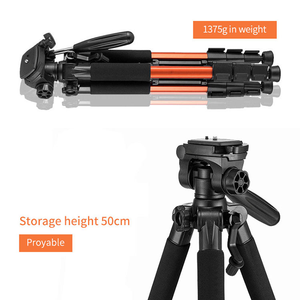 Trépied compact Q111 en aluminium aérospatial professionnel pour l'enregistrement vidéo en extérieur, la photographie de téléphone/appareil <span class=keywords><strong>photo</strong></span> reflex numérique - Product Image 4