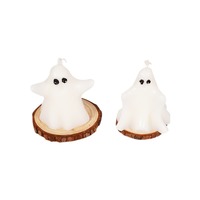 Vela Aromática de Cardamomo para Halloween, Combustión Estable, Cera de Soja Mezclada, Forma Irregular, Vela para Reuniones Festivas, Recuerdo