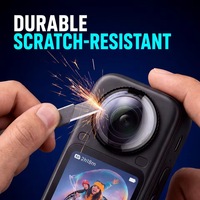 Nouveau protecteur d'objectif en verre trempé ultra-clair anti-rayures PC Premium pour accessoires Insta360 X6