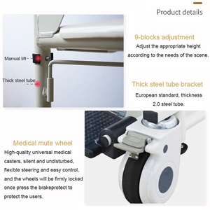 KSM-206 Lightweight Portable Manual Hydraulic Patient Lift <b>Chair</b> with Potty Waterproof <b>Commode</b> Wheelchair for Disabled Elderly - Product Image 5