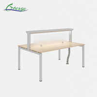 Table de poste de travail de bureau moderne, bureau de poste de travail pour 8 personnes