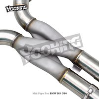 Tuyau intermédiaire ODM à fixation directe avec tuyau en Z pour BMW M5 G90 M6 G99 LCI 4.4TT 2024-2025 Boska, tuyau intermédiaire à longueur égale OPF/GPF avec tuyau en Z