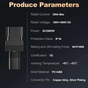 Feyree FYE33 Nuevo Conector de Cargador para Vehículos Eléctricos CCS2 a Tesla, Estación de Carga Rápida de CC de 120 kW para Reacondicionamiento/Actualización - Product Image 4