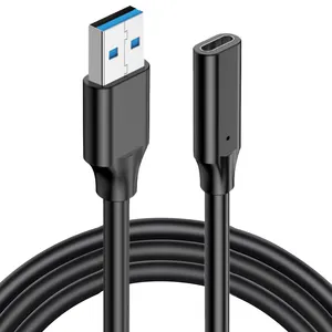 USB 3,1 Tipo A a Tipo C Cable DE DATOS hembra 3A Adaptador de carga rápida para dispositivos VR Escáner de código de barras-Cable de extensión de uso público