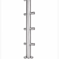 Colonne de balustrade verticale moderne en acier inoxydable Zhuo Ye pour balcon et escalier avec main courante en verre
