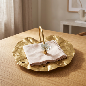 Feuilles avec bourgeon Serviette boîte à mouchoirs de luxe Restaurant café hôtel Table à manger accessoires de cuisine - Product Image 1