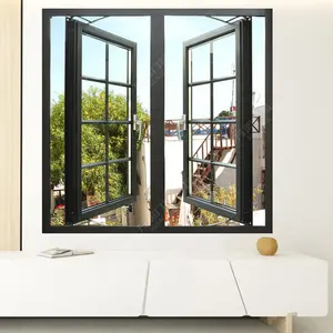 WANJIA pictures aluminum glass casement/ swing window and door