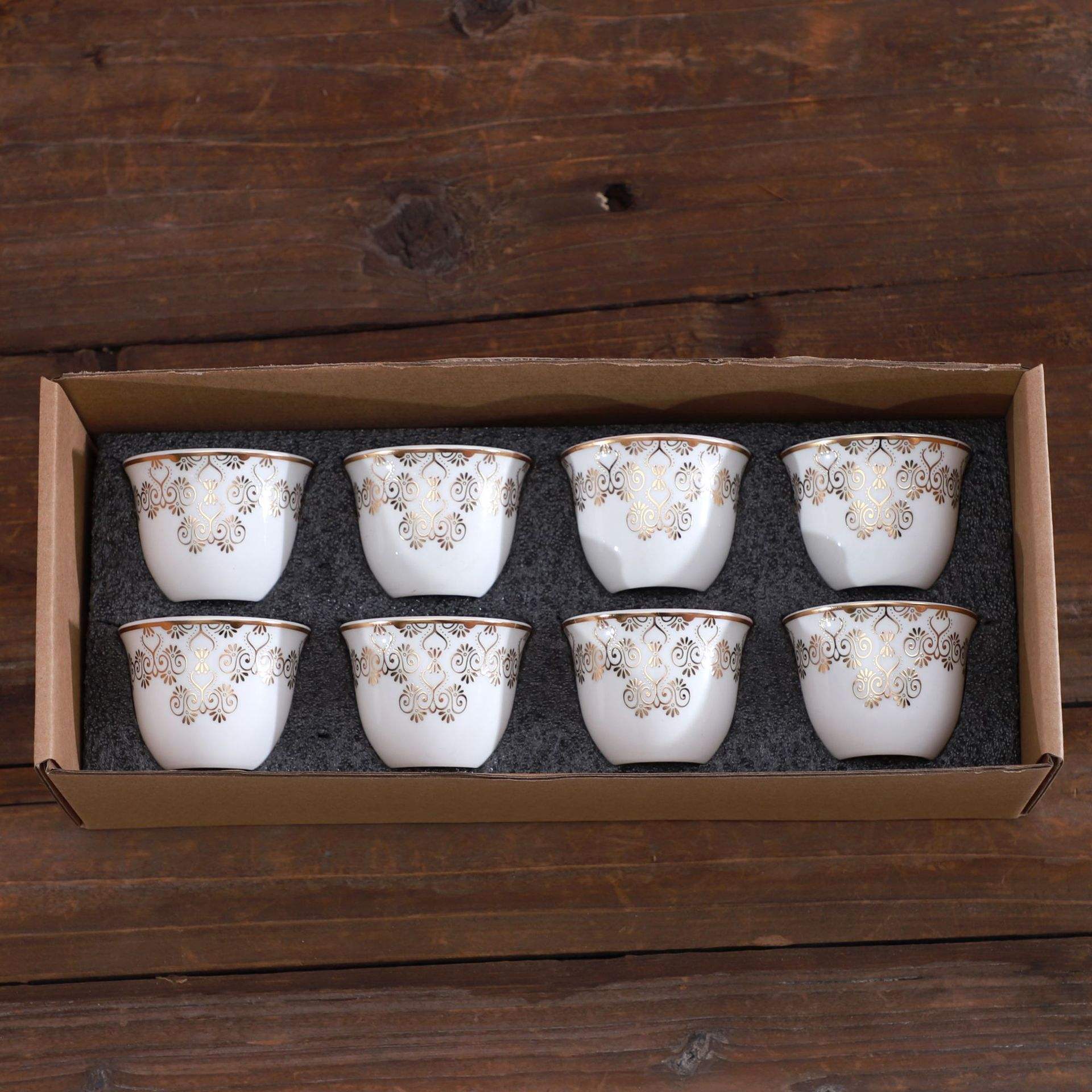 Uncaria fiore-set di 8 tazze