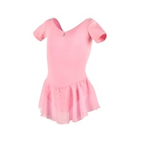 01 M0005 Mädchen Tutu Kleid Baumwolle Koreanischer Kurzarm Chiffon Ballett Tanz Tutu Rock Für Kinder