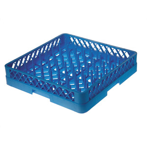 Cestello per piatti per lavastoviglie in plastica blu con design quadrato - Product Image 1