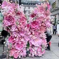 Décoration de mariage personnalisée, fleurs artificielles géantes, arrangements floraux papillon, service complet de conception