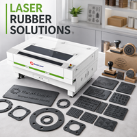 Machine de découpe et de gravure laser CO2 à plateau plat pour le bois, les tampons en caoutchouc, les joints, les mousselets, les pièces industrielles, la production de designs personnalisés
