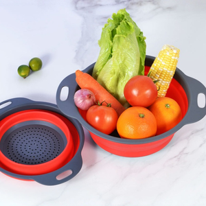 Accesorios de Cocina, Colador Redondo para Filtro de Agua, Recipiente para Lavar Frutas, Colador, Tazón Plegable - Product Image 4