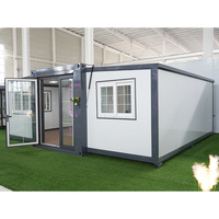 Maison conteneur extensible, maison préfabriquée modulaire, mini-maison portable pour résidence, bureau, camping, hôtel, solution de logement