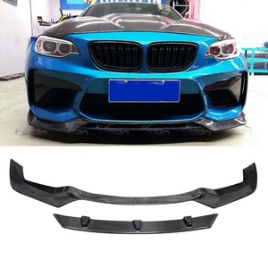 Auto Body Kits Carbon Sword V Style Bumper Front Lip Chin Spoiler Winglet <b>Splitter</b> for BMW F87 M2C 2016+ - Product Image 1