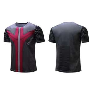 T-shirt à manches courtes à séchage rapide, surdimensionné, à col rond, personnalisable, pour homme, blanc uni, 2019 - Product Image 1