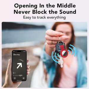 Funda de silicona para Apple <span class=keywords><strong>AirTag</strong></span> <span class=keywords><strong>con</strong></span> soporte para llavero, diseño antipérdida, a prueba de golpes y agua - Product Image 4