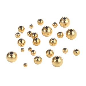 Cuentas de bola de acero inoxidable 304 de 3mm, 4mm, 5mm, redondas, de crimpado, tipo tope y espaciadores, para fabricación de joyas, collares y <span class=keywords><strong>pulseras</strong></span> DIY - Product Image 1