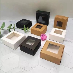 Trắng Kraft bao bì hộp với cửa sổ sang trọng tông xà phòng nước hoa đồng hồ bao bì hộp cho bán lẻ hiển thị - Product Image 2