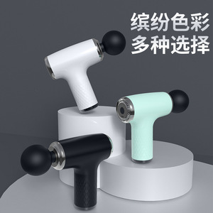 Pistolet de massage Wuhenxing Mini, masseur électrique professionnel, 12 niveaux de vitesse, moteur sans balais, rechargeable par USB, noir - Product Image 3