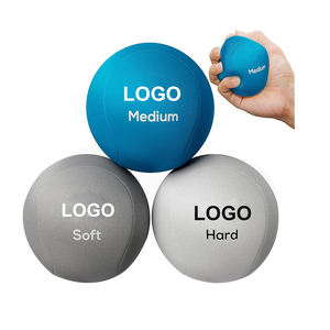 Bola tekanan tubuh Logo kustom pegangan bola terapi tangan tri-density 6cm bola Remas pereda Stress dan kecemasan penguat - Product Image 1