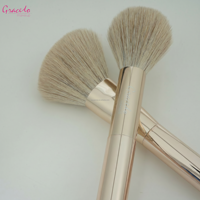 Ensemble de 8 pinceaux de maquillage professionnels à double embout en bois et poils synthétiques, 16 têtes multifonctionnelles, kit d'outils cosmétiques pour baume à lèvres et brillant à lèvres