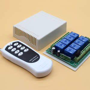 Interruttore di Controllo Remoto Wireless RF a 8 Canali DC 12V e Sistema di Controllo Remoto Ricevitore + Trasmettitore Relè 8CH 433MHz - Product Image 2