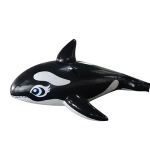 Haute qualité PVC gonflable dauphin baleine tour eau jouets unisexe flottant modèle extérieur jeu d'eau