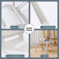 Juego de Mesa y Sillas Redondas Verdes Faithsteed para Jardín de Niños, Escritorio de Actividades de Plástico Resistente para Niños, para Aprendizaje Grupal Preescolar