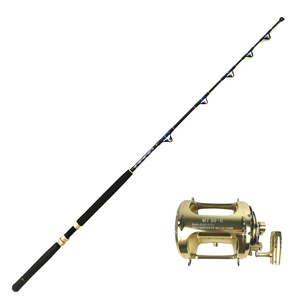 Canne à pêche OEM pour la pêche en eau salée au trolling et combo moulinets 80W, moulinets robustes pour la pêche en mer, canne à pêche au thon en haute mer - Product Image 4